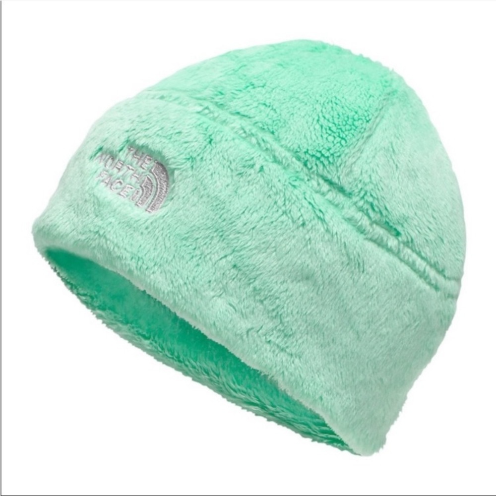 The North Face Infant Baby Mint Green Plush Fleece Beanie Hat